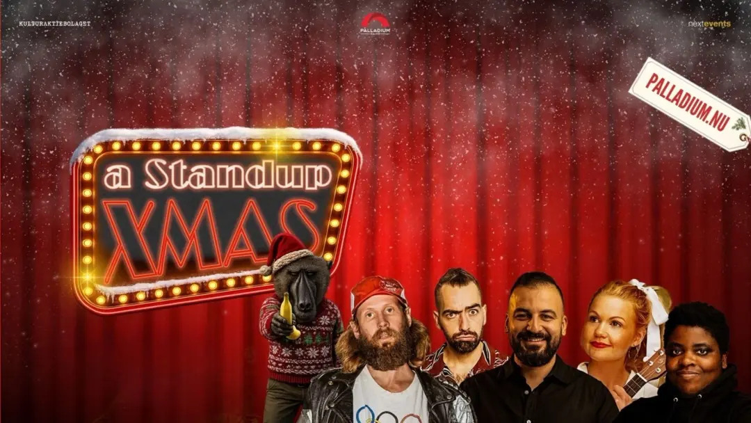 A Standup X-mas 2026 med Petrina, Thanos, Diyari, Gullis & Henrik Nyblom.