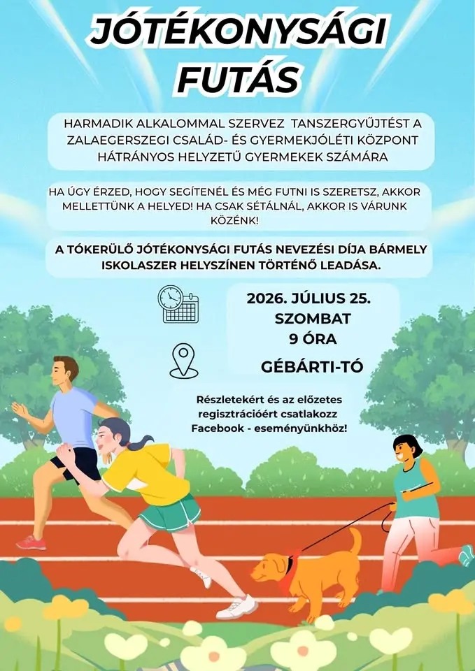 Tókerülő jótékonysági futás 2026
