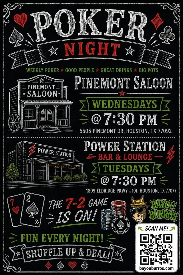 Pinemont Wed Night Poker!