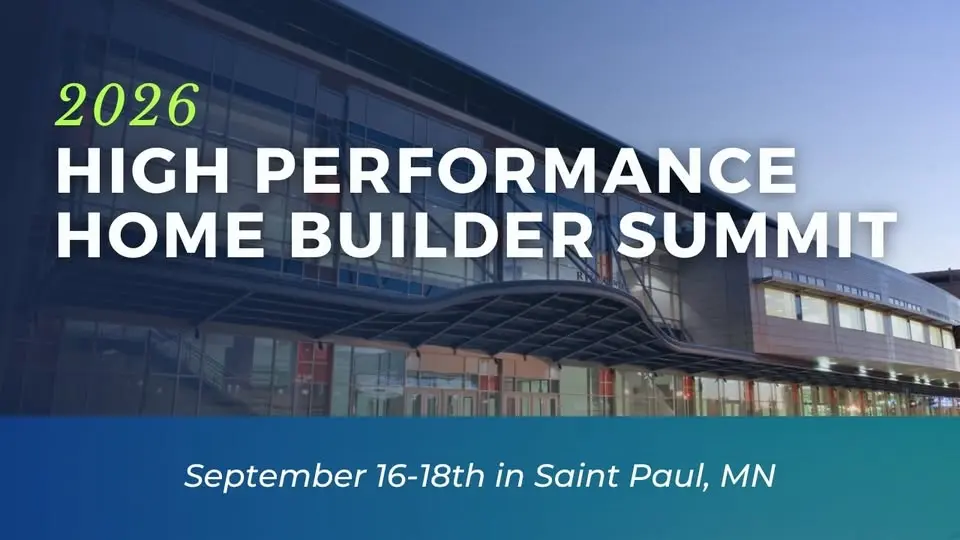 High Performance Home Builder Summit