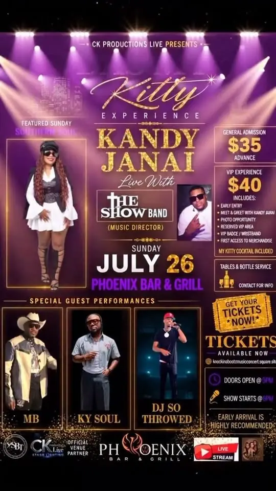 KANDY JANAI LIVE CONCERT JULY 26 (DAS MY KITTY EXPERIENCE) 