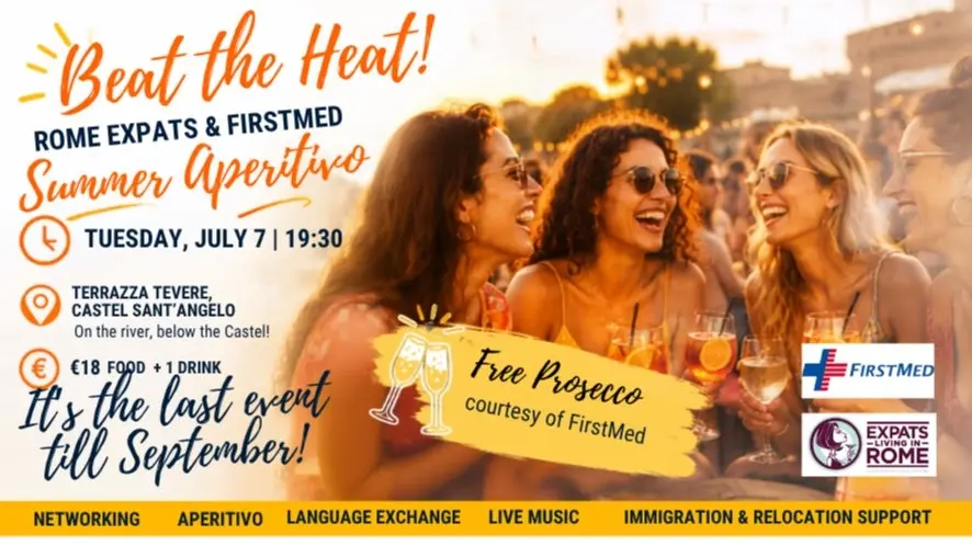 Beat the Heat! RomeExpast & FirstMed Summer Aperitivo