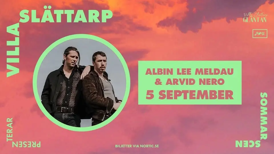 Albin Lee Meldau & Arvid Nero I Skegrie I 5 sept 2026