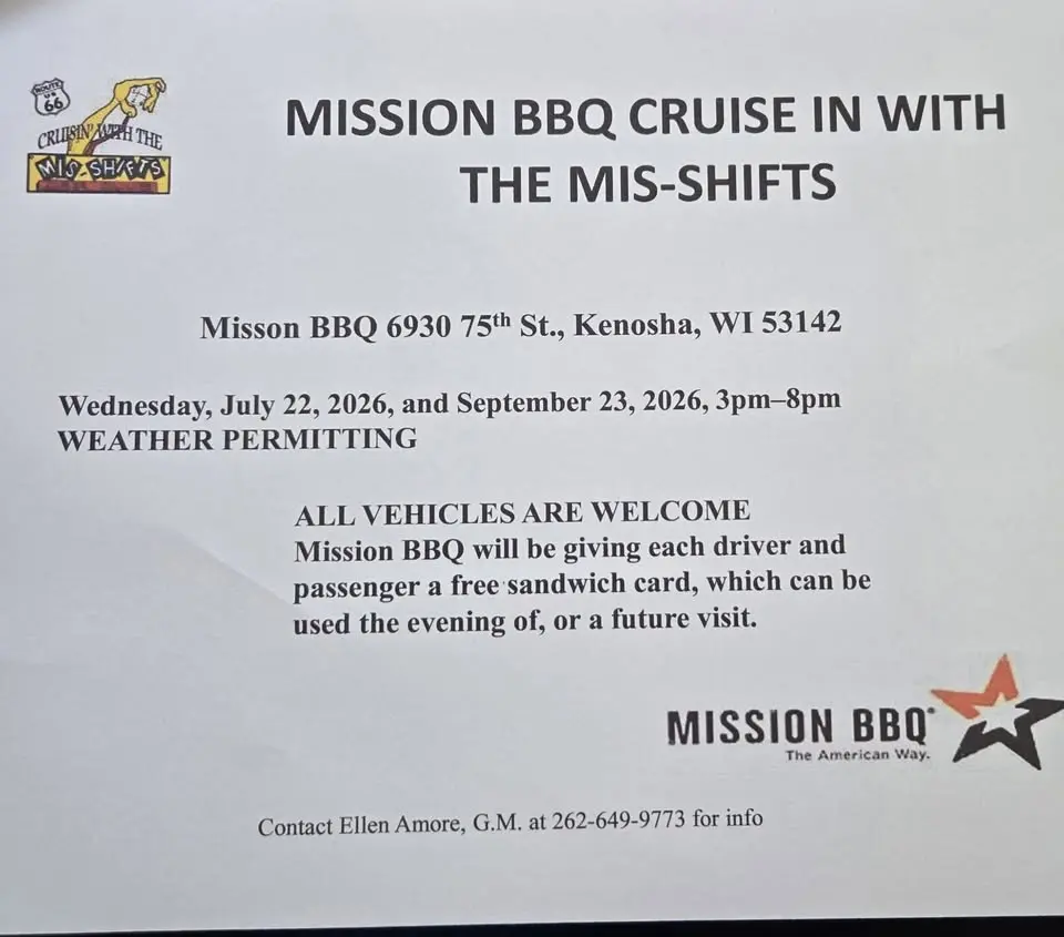 Mission BBQ Cruise in with the Mis-Shifts 