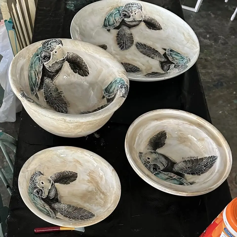 "Bohdi" The Sea Turtle Bowl/Platter