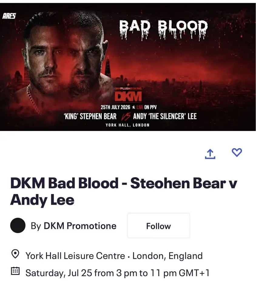 DKM Bad Blood - Stephen Bear v Andy Lee