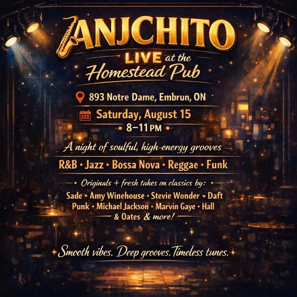 AnjChito at the Homestead Pub, Embrun