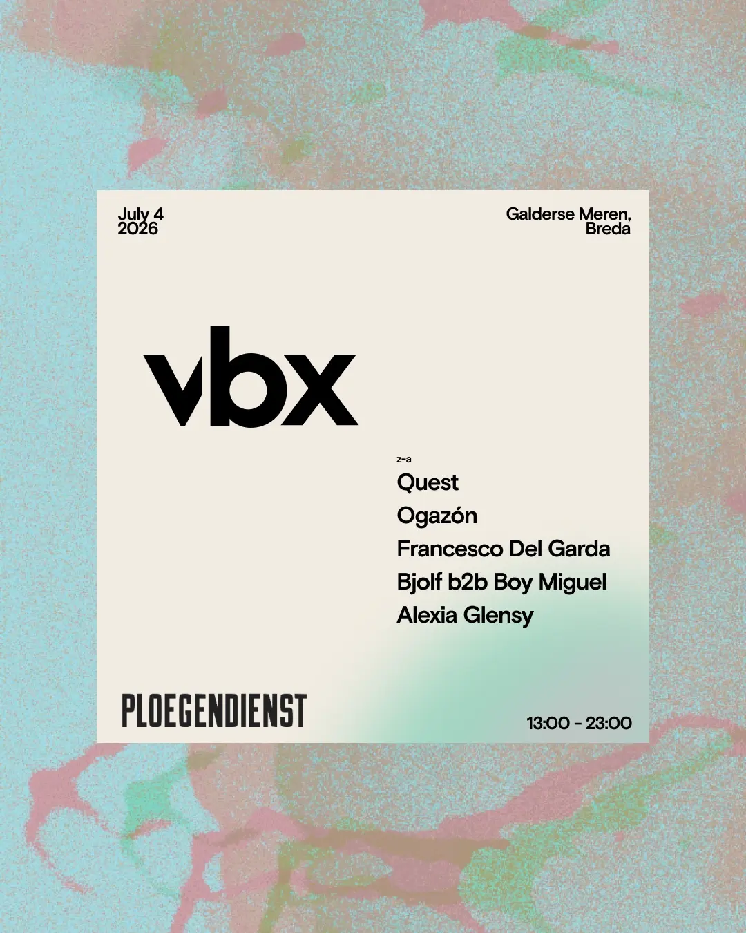 Ploegendienst Festival - 04.07 - Breda, NL