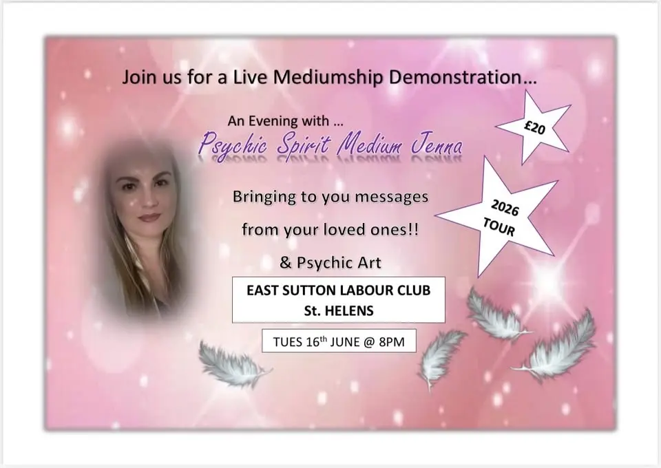 An Evening of Mediumship - Live Demonstration EAST SUTTON LABOUR CLUB, ST HELENS
