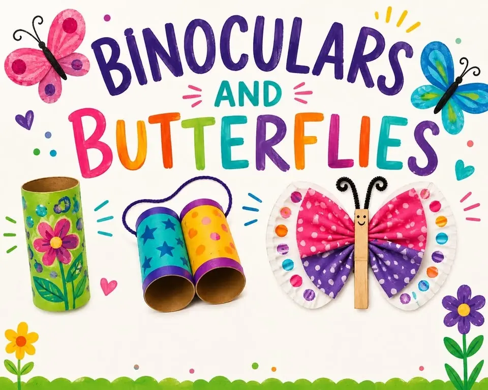 Binoculars & Butterflies Art Class