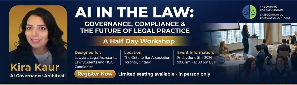 AI in the Law : Governance, Compliance and the Future of Legal Practice