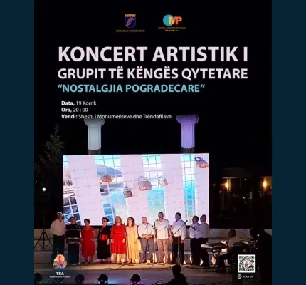 Artistic concert by the urban folk song group “Nostalgjia Pogradecare.”