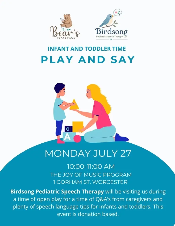 Play + Say Event with Birdsong Pediatric Speech Therapy