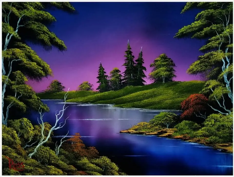 July Joy of Painting: Blue River