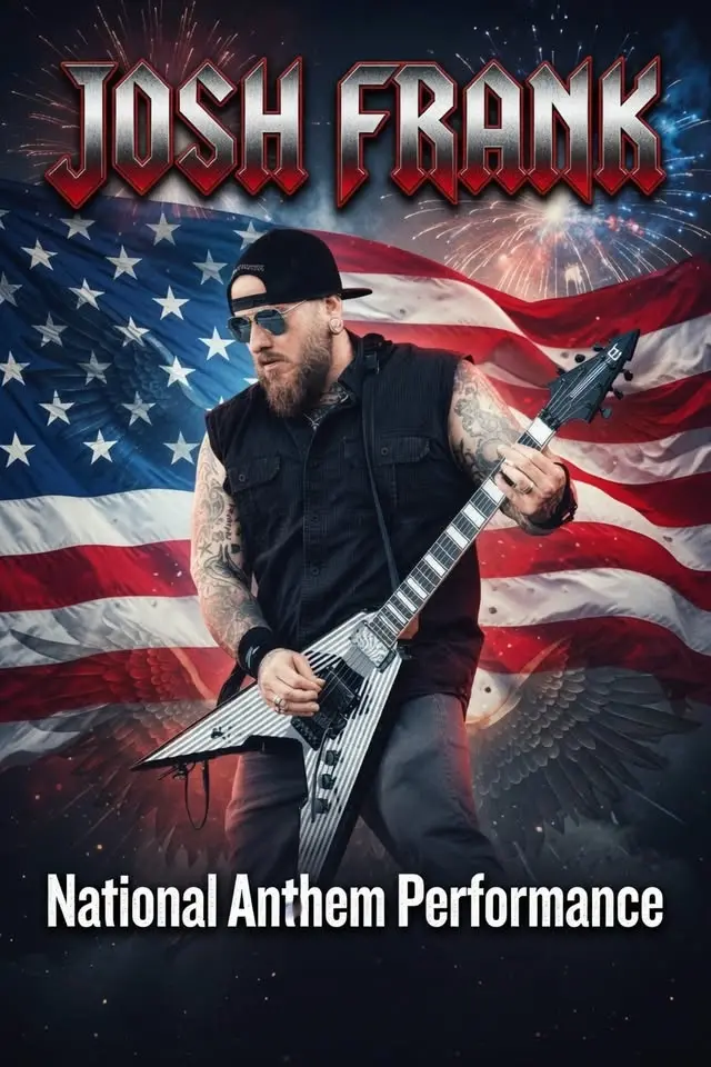Josh Frank of Prey for Reign performing the National Anthem at MN Twins August 12, 2026