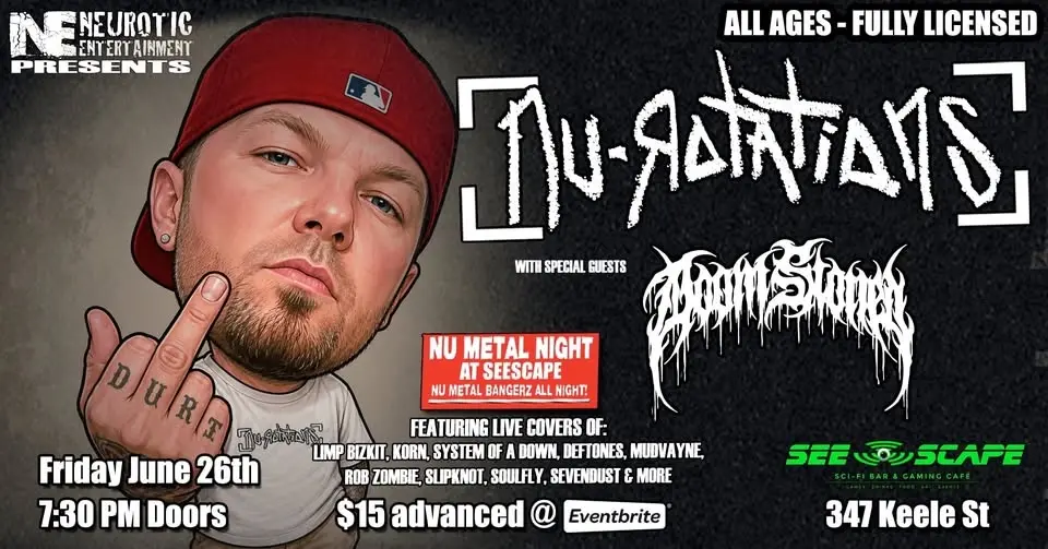 Nu Metal Night at See-Scape w/ Nu Rotations & Doom Stoned