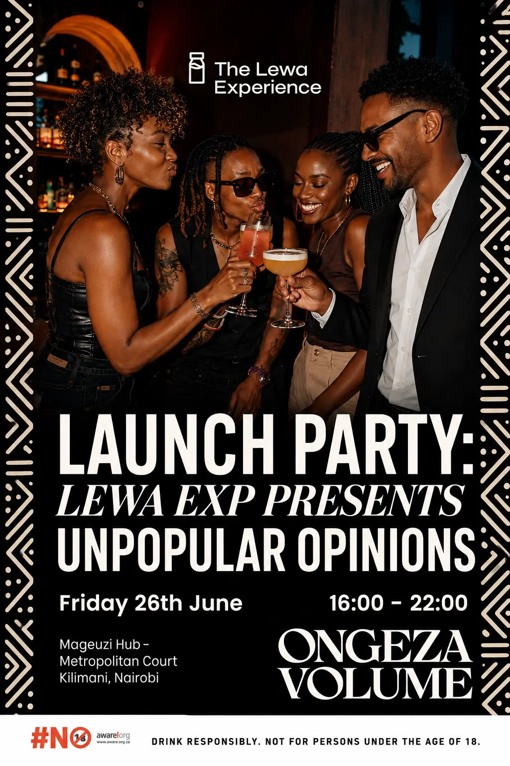 Launch Party: Lewa EXP presents Unpopular Opinions