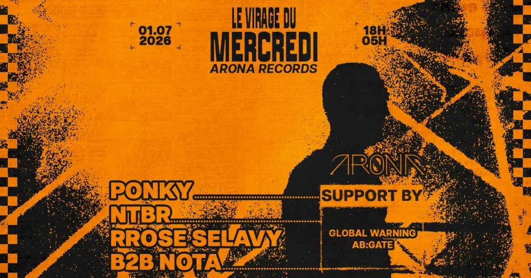 Le Virage du Mercredi x ARONA: PONKY, NTBR, RROSE SELAVY & NOTA