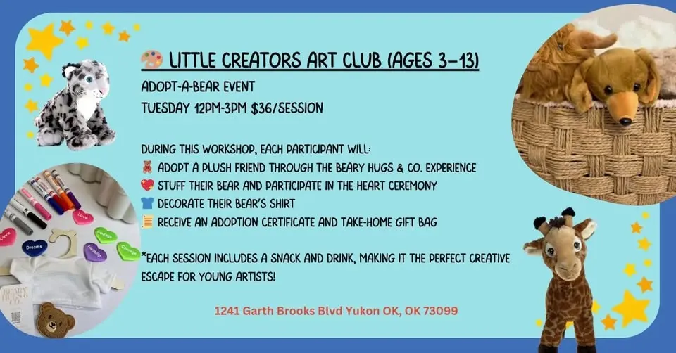 Little Creators Art Club: Adopt-A-Bear Event