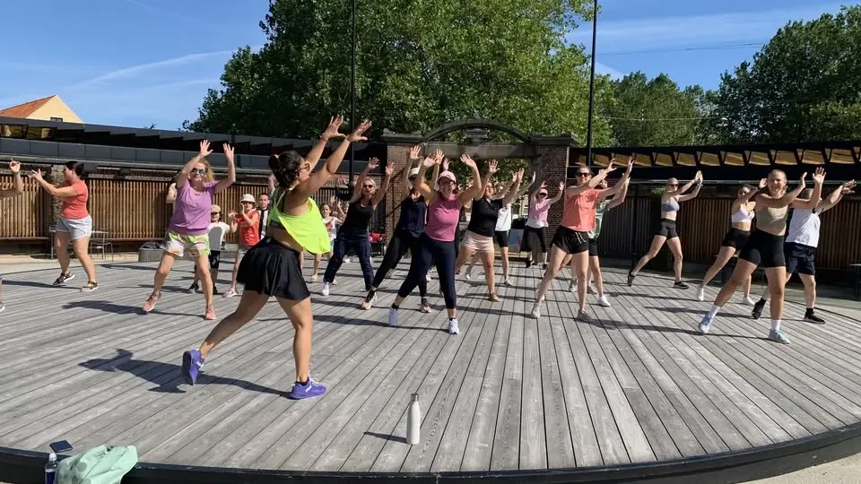 Outdoor Fundance classes every Saturday 10 am.