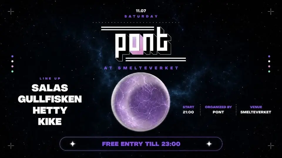 PONT @ Smelteverket - Summer Grooves edition