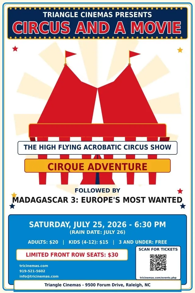 CIRCUS AND A MOVIE at Triangle Cinemas!