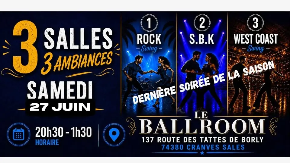 SOIRÉE ROCK N SWING / S.B.K / WEST COAST / 3 SALLES & 3 AMBIANCES
