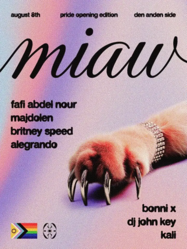  MIAW - Pride starts underground @ Den Anden Side  Saturday, August 8 │ Normal Selection │ Techno, T