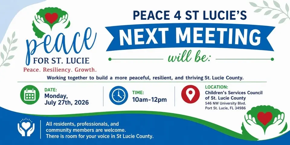 Peace 4 St Lucie Monthly Meeting