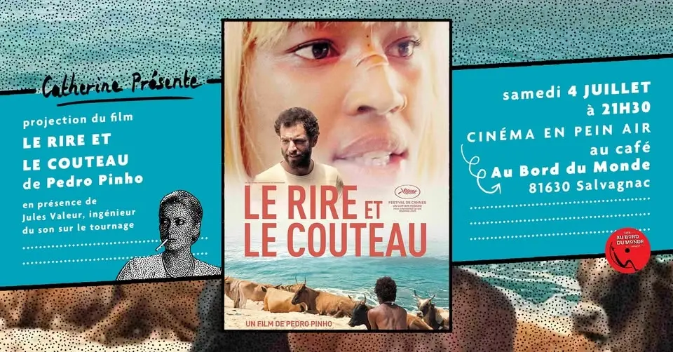 Projection en plein air du RIRE & LE COUTEAU de Pedro Pinho