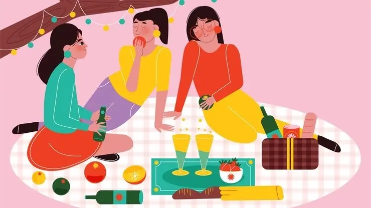 Paseo, picnic y lago. Solo mujeres 🥑🍓🧀🍇🥐