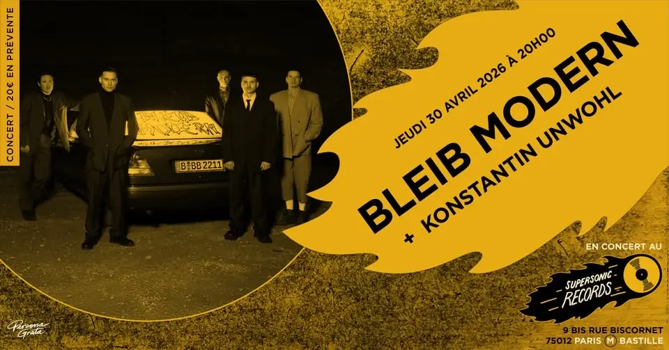 Bleib Modern + Konstantin Unwohl en concert au QG Oberkampf · Paris
