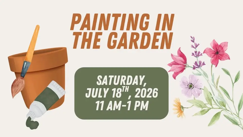 Painting in the Garden at Whispering Pines