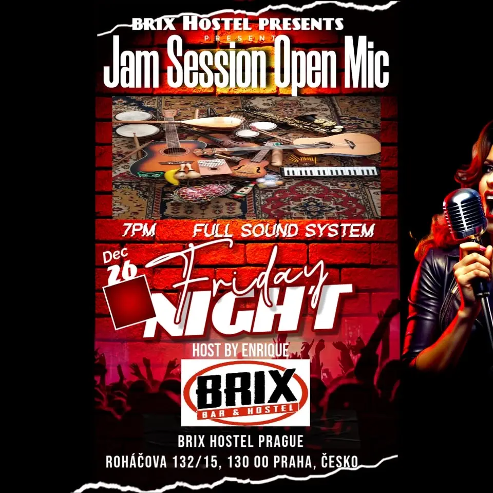 Friday Brix Jam session, open mic and Expats networking