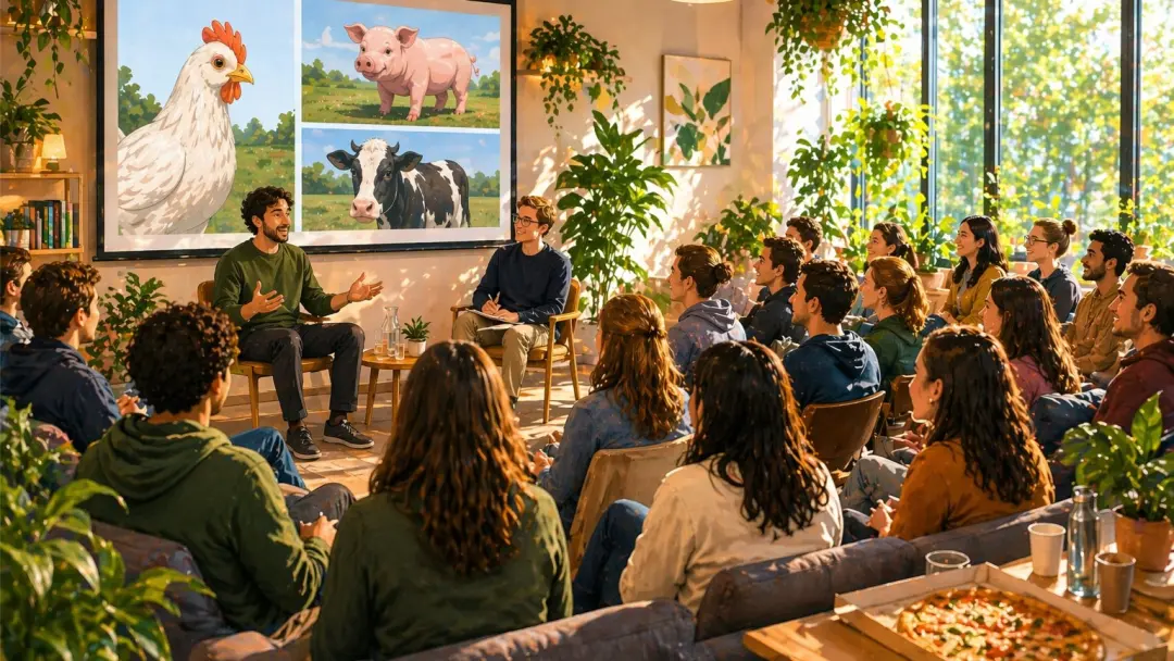 Helping animals at scale — an evening with The Humane League 🌍🐓🍕