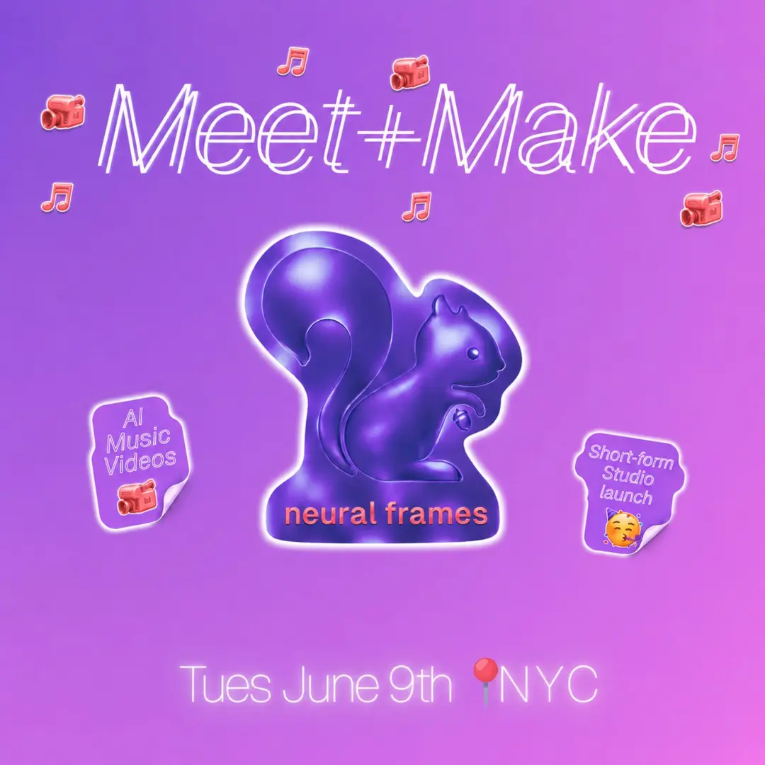 Meet+Make with Neural Frames: AI music videos 📹