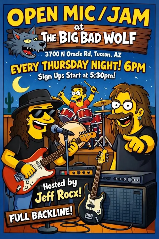 Open Mic/Jam hosted by Jeff Rocx