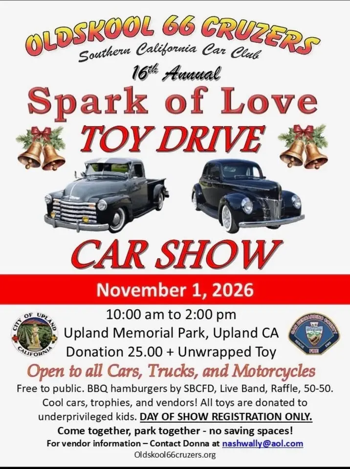 Spark of Love with The OldSkool 66 Cruzers Toy Drive Car Show