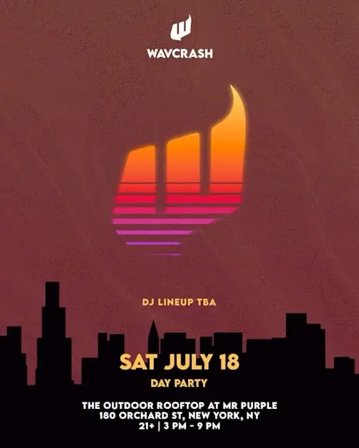 Wavcrash Day Party @ Mr Purple Rooftop