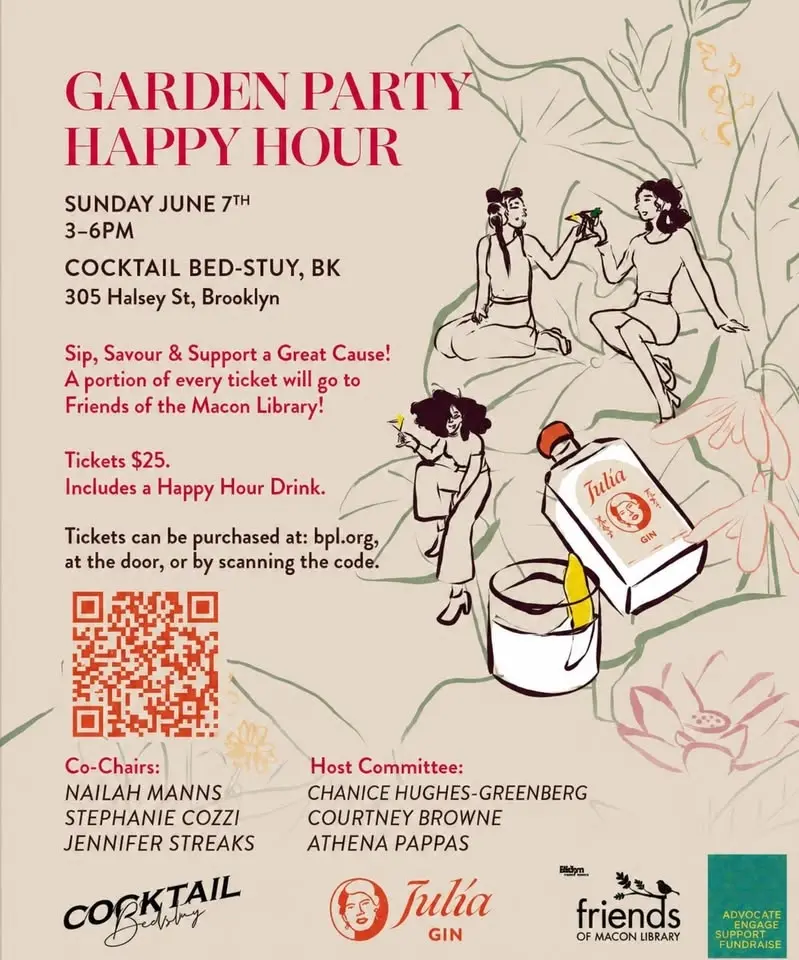 Garden Party Happy Hour- Fundraiser for the Friends of the Macon Library