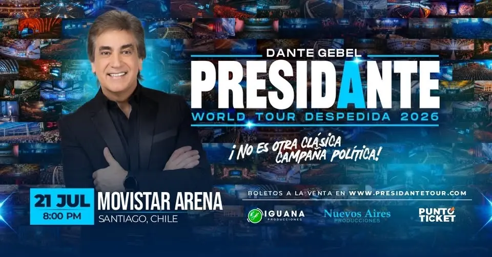 DANTE GEBEL EN CHILE | WORLD TOUR DESPEDIDA 2026