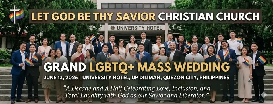 2026 Quezon City GRAND LGBTQ MASS WEDDING OF THE LGBTS CHRISTIAN CHURCH PHILIPPINES