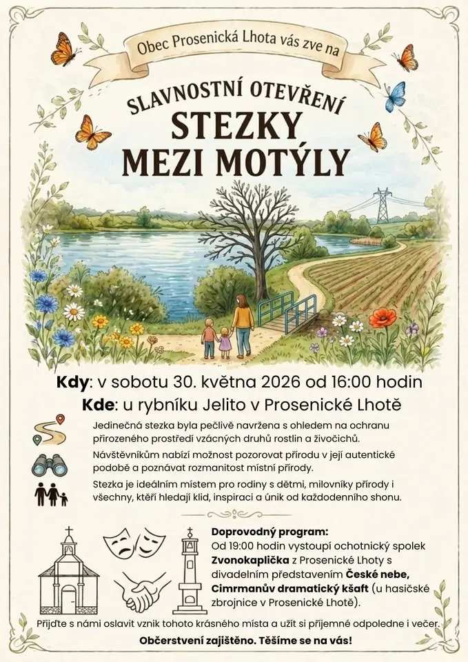 Slavnostní otevření "Stezky mezi motýly"