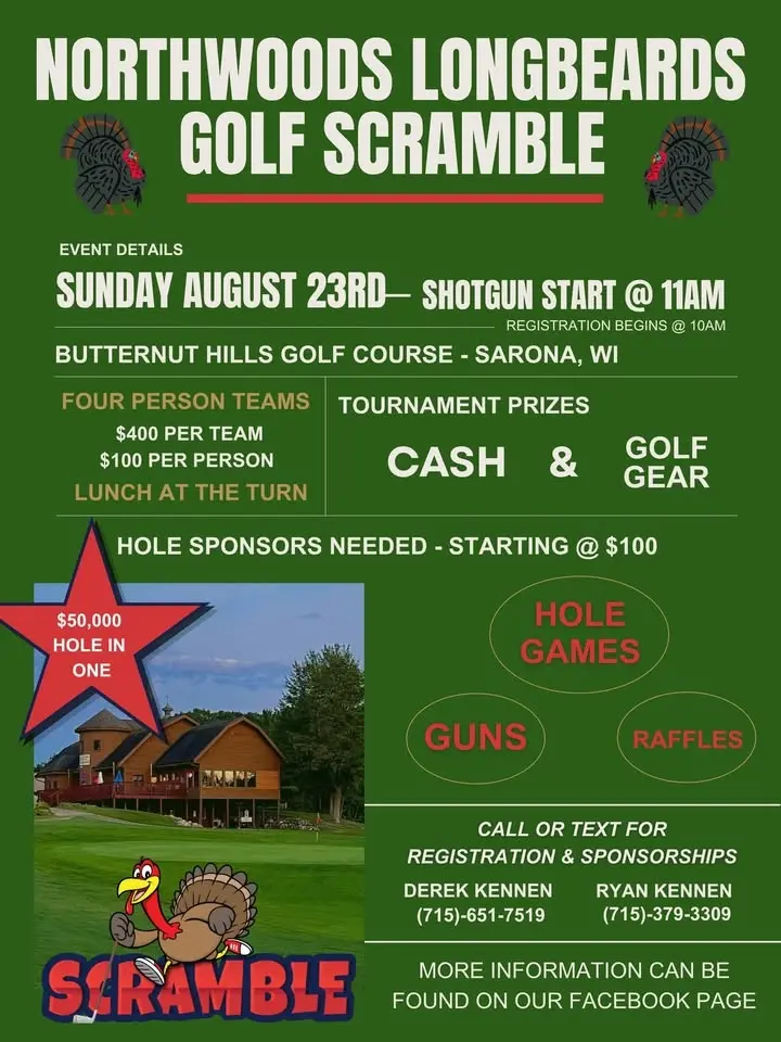 2nd Annual Northwoods Longbeards Scramble