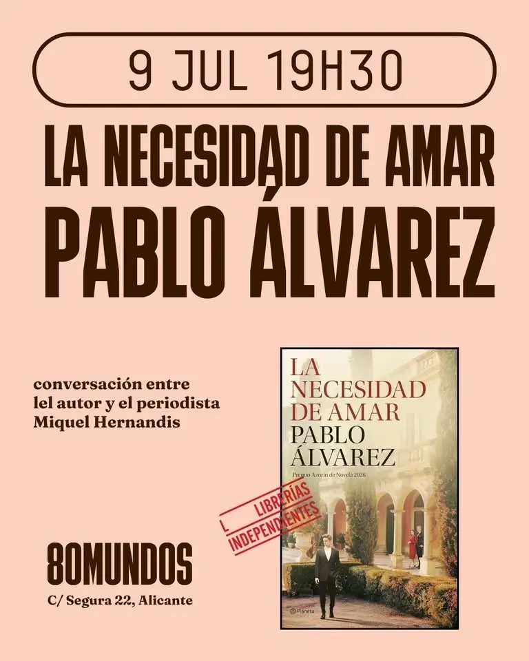 Presentación:  La necesidad de amar. Pablo Álvarez