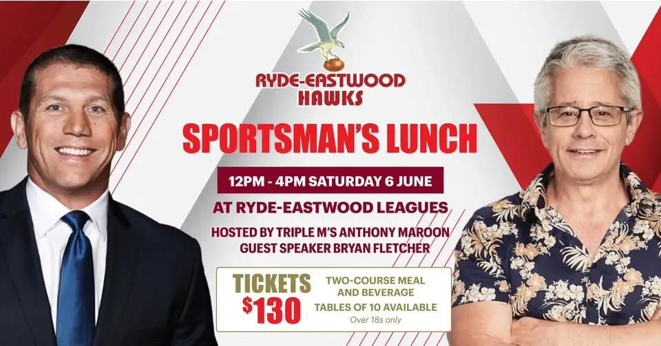 Ryde Eastwood Hawks Sportsman Luncheon