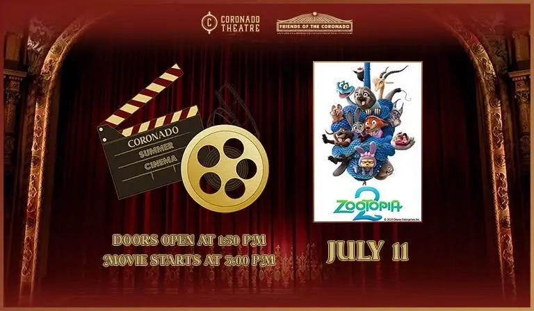 Coronado Summer Cinema - Zootopia 2 (FREE ADMISSION)