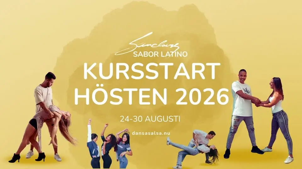 Kursstart hösten 2026 på Sinclairs Sabor Latino! 