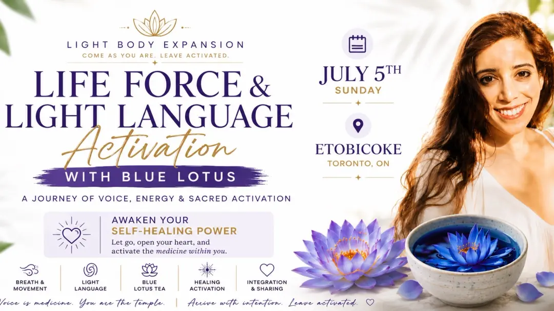Life Force & Light Language with Blue Lotus Tea Ceremony