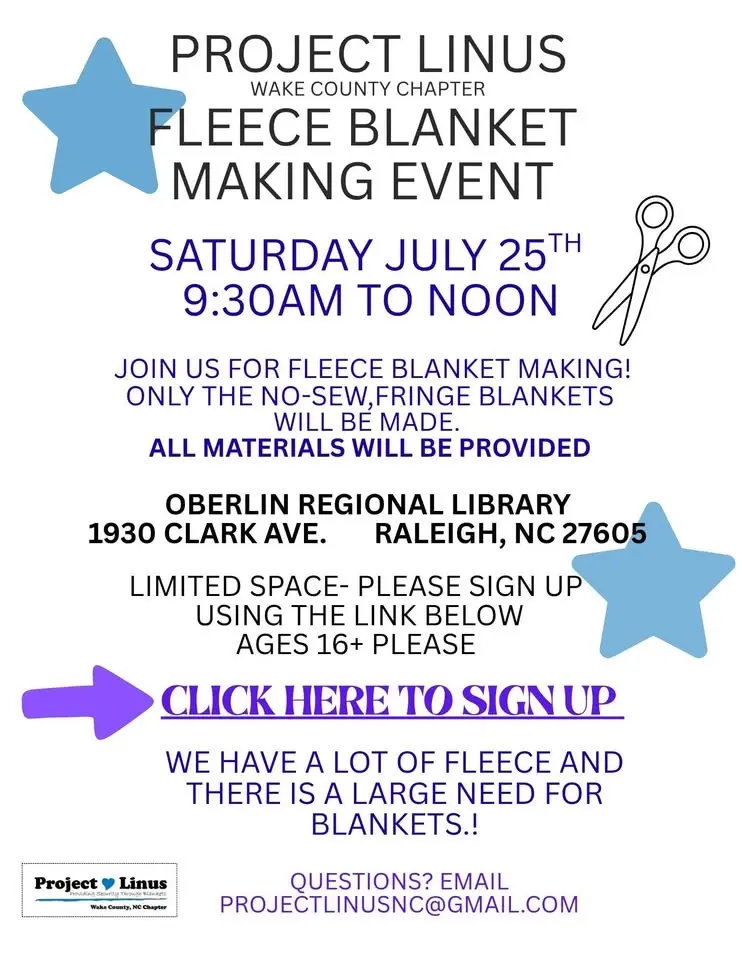 Project Linus Fleece Blanket Making Day
